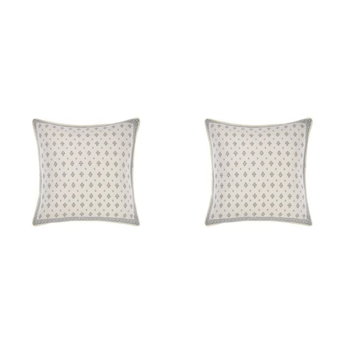 2PK Linen House Avene Cloud European Cotton Pillowcase 65x65cm - Blue