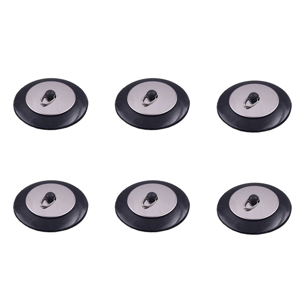 6PK Appetito Stainless Steel Deluxe Bath/Sink Plug Home/Bathroom 50mm ...