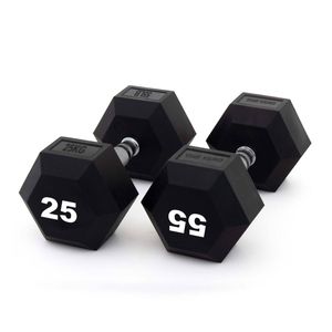 Smai The Yard - Rubber Hex Dumbbell 25kg (pair) -