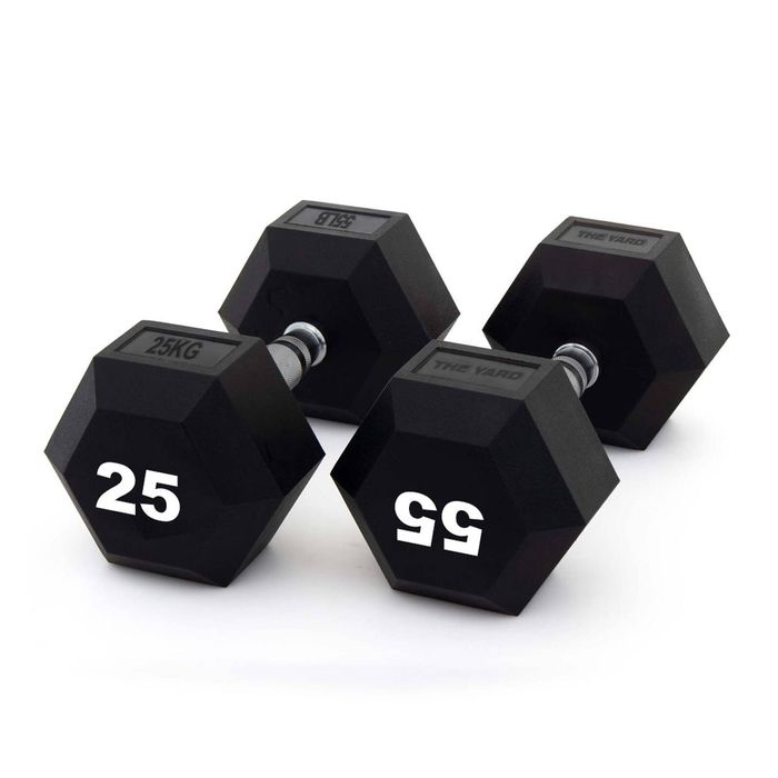Smai The Yard - Rubber Hex Dumbbell 25kg (pair) -