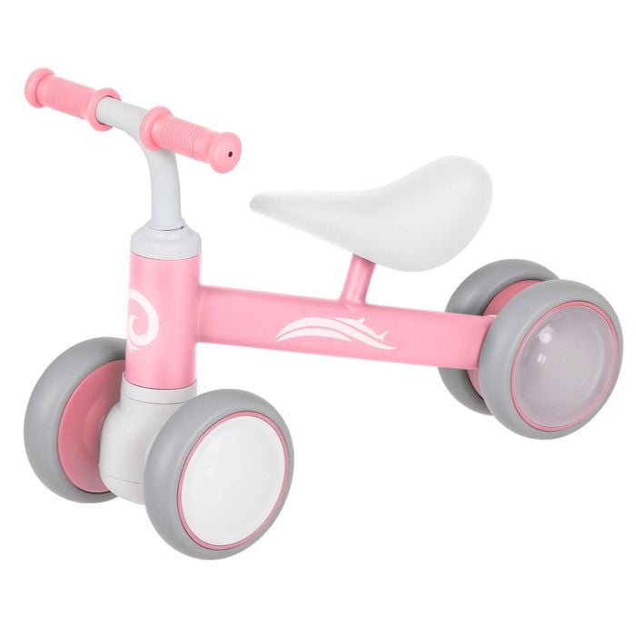 Ufurniture Baby Balance Bike with Colorful Lighting Pink