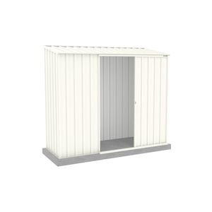 Absco Sheds 2.26 x 0.78 x 1.95m Surfmist Ezislider Single Sliding Door Garden Shed