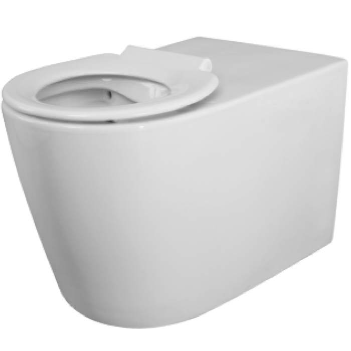 Paco Jaanson White Seat Raised Care Rimless Raised Height Floor Pan
