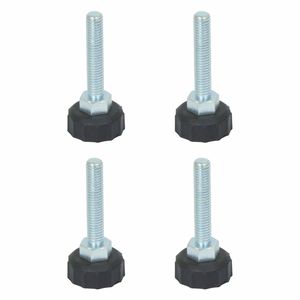 Richmond 50mm x M8 Fixed Nylon Knob Levelling Foot - 4 Pack