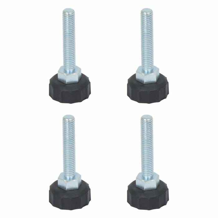Richmond 50mm x M8 Fixed Nylon Knob Levelling Foot - 4 Pack