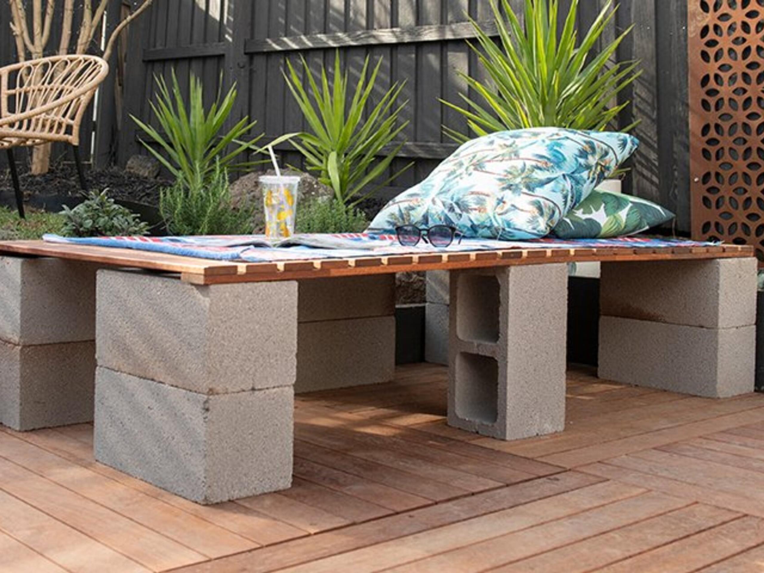 How To Make A Timber And Concrete Bench Bunnings Australia