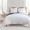 Swiss Blue Dots Coverlet Set Super King, Front/Back: 100% cotton, Prewashed. Filling 250GSM Cotton - White/Blue