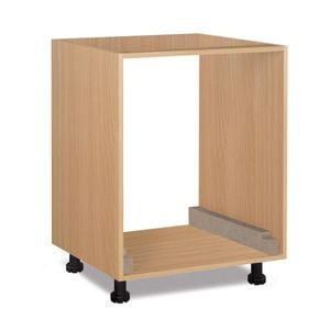 Flatpax Utility 600mm Oven Cupboard Woodgrain 
