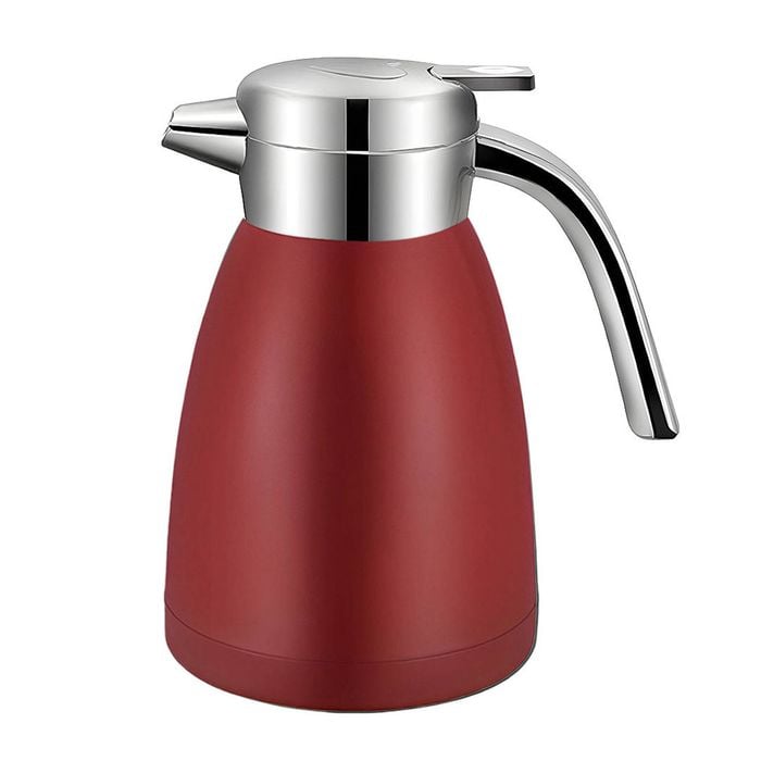 Soga 1.2l Stainless Steel Kettle Insulated Red