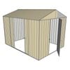Build-a-Shed 2.3 x 3.0 x 2.3m Front Gable Double Sliding Side Door Shed - Cream