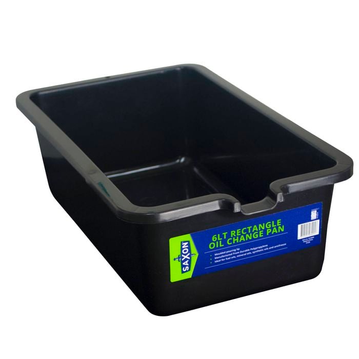 Saxon 6L Rectangle Oil Change Pan