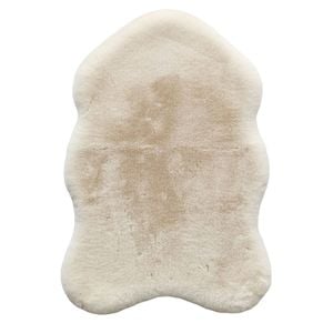 MaxFind 60 x 90cm White Faux Fox Fur