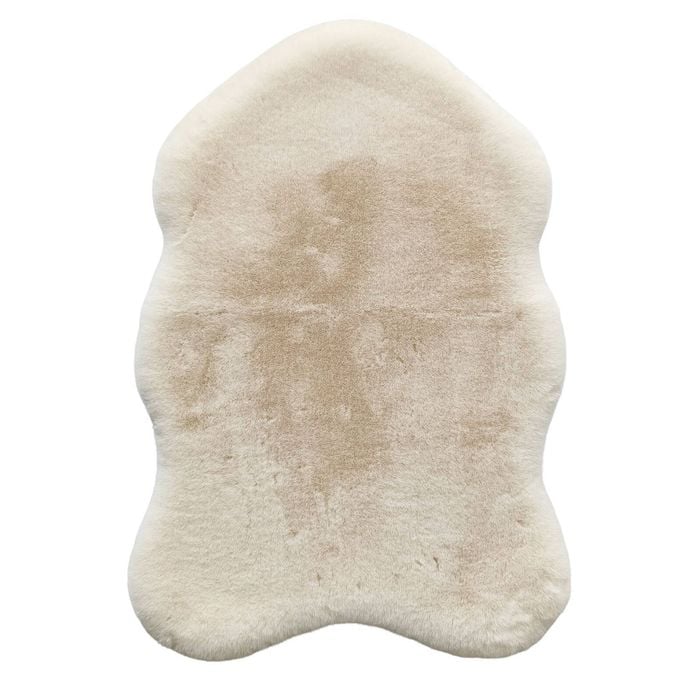MaxFind 60 x 90cm White Faux Fox Fur