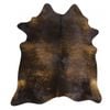 Premium Brazilian Cow Hide Dark Brown 200x150 Cm Appox - Medium Indoor Floor Rug