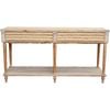 LVD Boho Plait Large Fir/Linen/MDF 72x140cm Console Table Rect Furniture - Natural