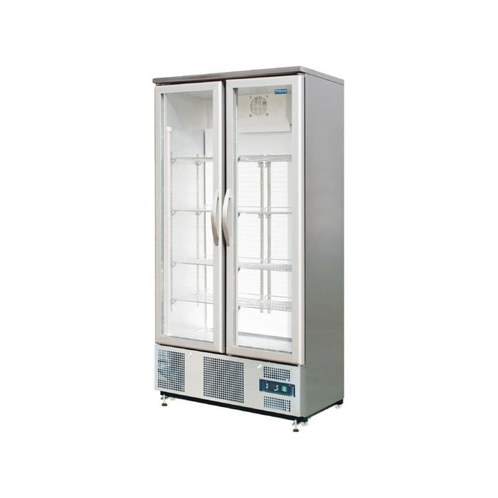 Polar G-Series 2 Hinged Door Upright Back Bar Cooler 490Ltr
