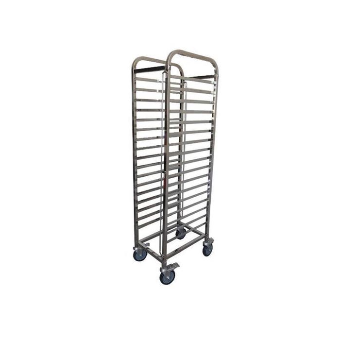 Pro.cooker Culinary Anti-Jam Steam Pan Trolley 17 x 1/1 Trays 385x550x1740mm