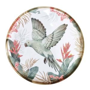 J.Elliot Home Tropical 35x2.5cm Round Serving Tray Large - Gold