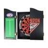 AFL Dartboard and Cabinet Set Essendon Bombers Team Design Black Finish