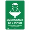 Pinnacle 300 x 200mm Poly Emergency Eye Wash Sign 