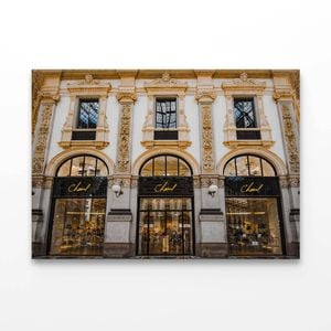 Black Gold Luxury Fashion Store Print 100% Australian Made 90x60cm (Stretched Canvas)
