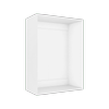 Lugna 1024 x 750 x 380mm White Cabinet Shell
