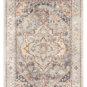 Ornate Persian Vintage Rug Grey - 240 x 330 cm