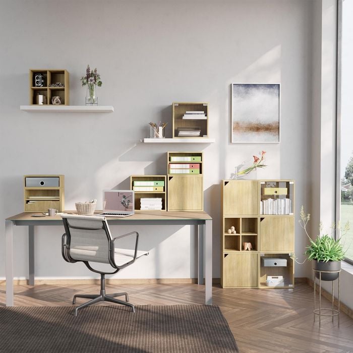 Flexi Storage Clever Cube Oak Small Modra Storage Cube
