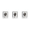 3PK Unigift Spectra Aluminium Home Photo/Picture Frame 13x18cm Assorted