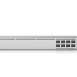 Ubiquiti UniFi USW-Aggregation, 8-port 10G SFP+ Aggregation Switch, Layer 2 Switch, Fanless, 1U Rackmount, 2Yr Warr