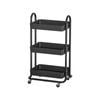 Artiss 3 Tiers Storage Trolley Storage Cart Black