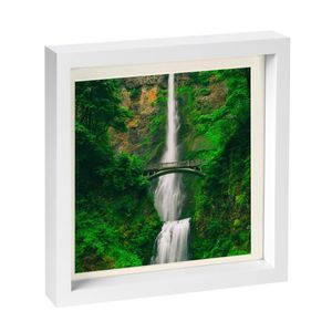 Nicola Spring 10" X 10" White 3d Box Photo Frame - 8" X 8" Mount