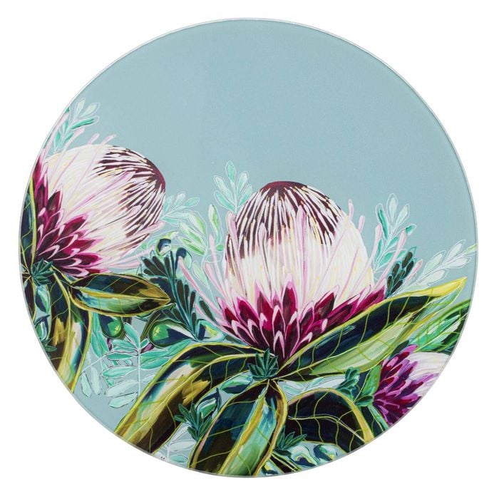Ashdene Glass 30cm Radiance Misty Round Surface Protector