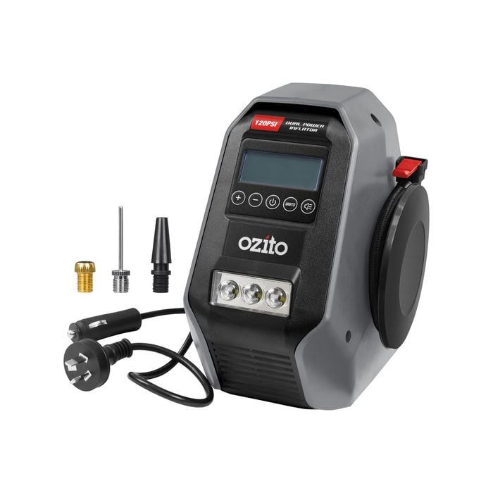 Ozito 12V / 240V Dual Power Inflator DPI-6000