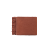 Elegant Collections Levi Throw Rug Blanket Orange