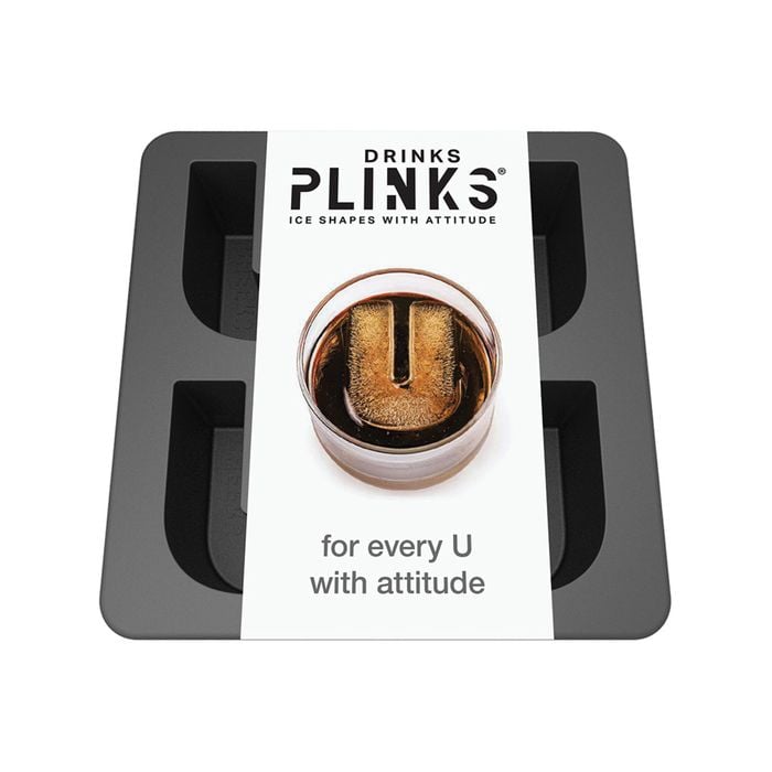 DrinksPlinks Letter U Ice Cube Tray