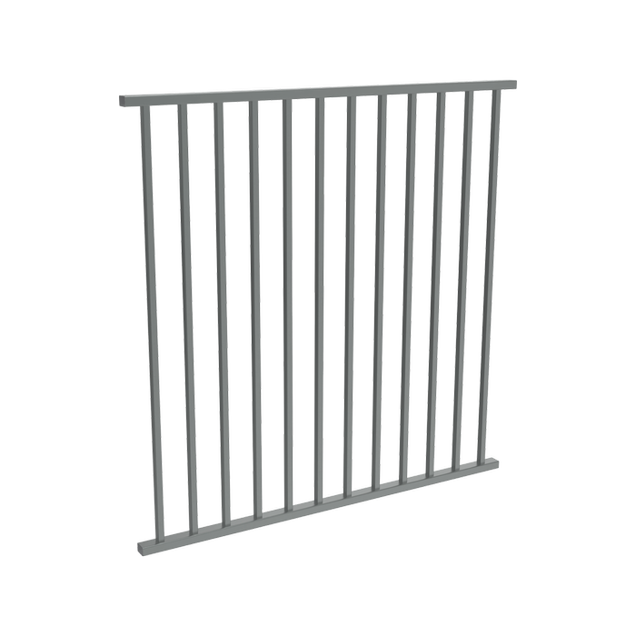 ProtectorAl 350 - 1200 x 1200mm Monument Aluminium Flat Top Pool Fence Panel with Square Picket