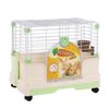 YES4PETS Small Green Pet Rabbit Cage Guinea Pig Crate Kennel With Potty Tray And Wheel