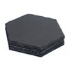 Argon Tableware 6x Hexagonal Slate Placemats - Natural Stone Rough Edge Slate Dinner Mats Dinnerware Plate Placemats