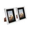 Nicola Spring 8" X 10" White 3d Box Photo Frames - 4" X 6" Mount - Black - White Spacer - Pack Of 2