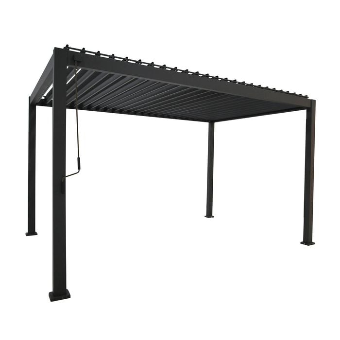 Mimosa 3 x 4m Lava Portsea Louvre Semi Permanent Gazebo