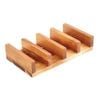 Olympia Acacia Wood Taco Stand Invertible Buffet Riser 4 Taco Capacity 55x275x150mm Commercial Tableware