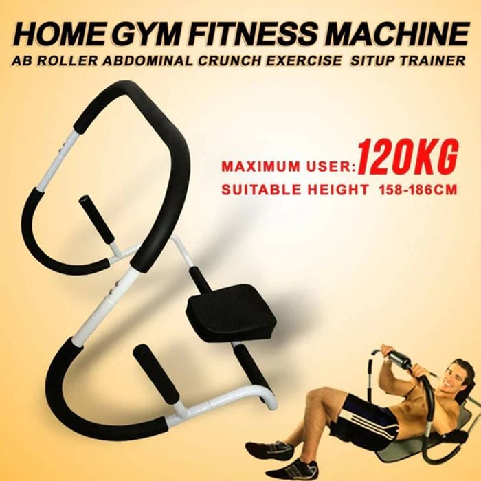 Home Gym Fitness AB Roller Abdominal Crunch Exercise Machine Situp - Main Image