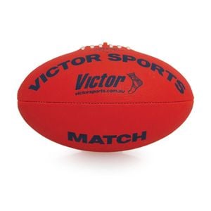Victor Sports Synthetic Football Durable AFL Ball Red Size 2