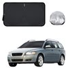 Front Windscreen Sun Shade for Volvo V50 2004 - 2012 Manual - Standard 150 x 85 cm - Black
