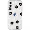 Flower Floral Shockproof Case Shockproof Cover - For Apple iPhone 13 Pro Max (Black)