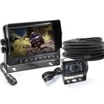 Elinz 5" Monitor LCD 12V/24V Car Reversing Rearview Camera with Mic System Kit 4PIN - 5.0" | Wired Transmission | 4PIN System