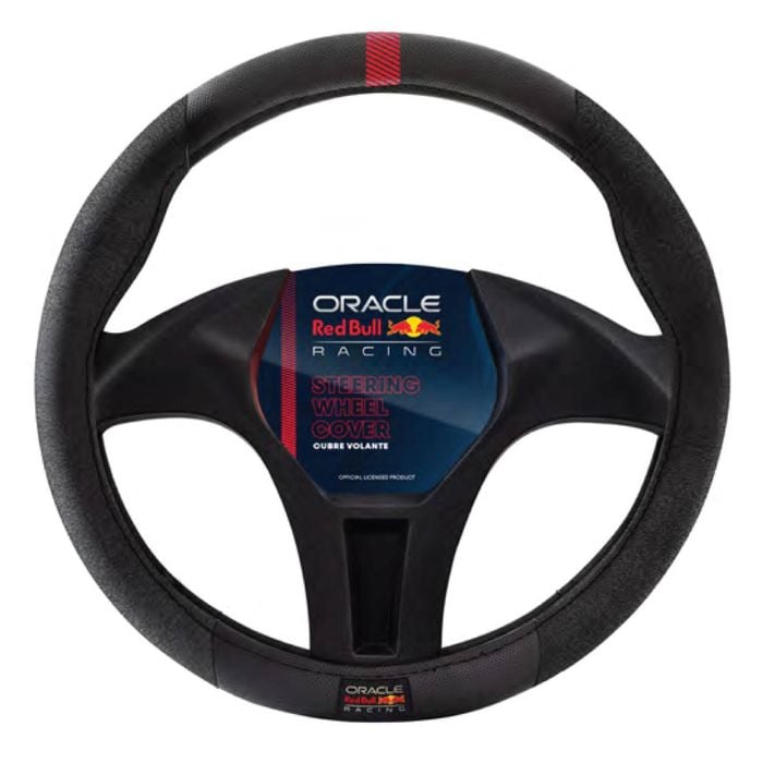 Red Bull Racing 15" Car Steering Wheel Cover Black Universal 38cm