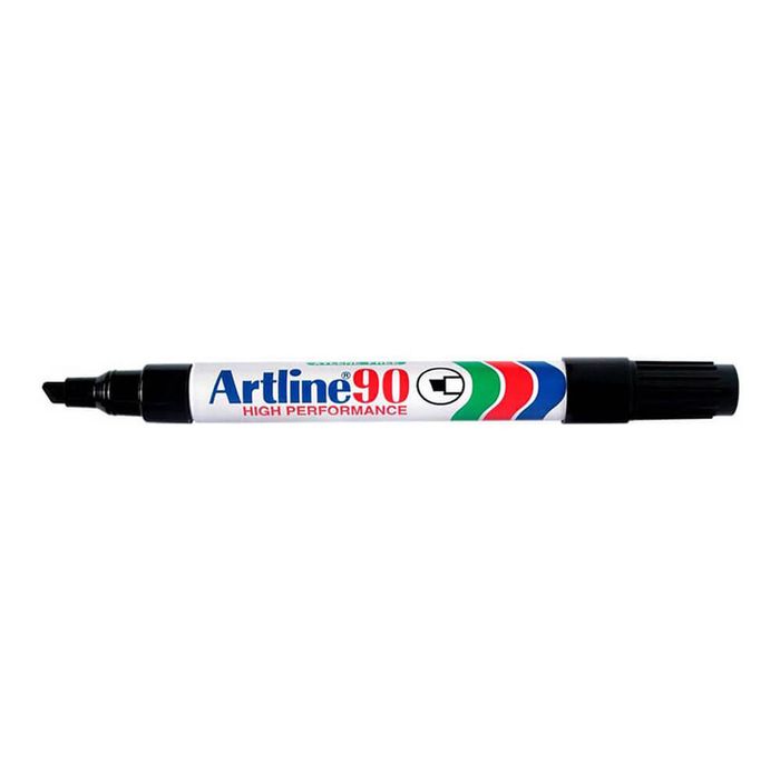 Artline Chisel Tip Permanent Marker 5mm (Pack of 12) (Black)