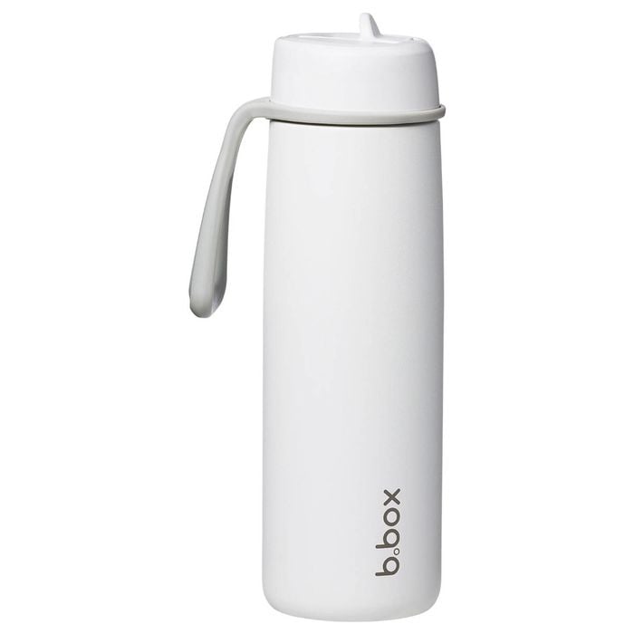 B.box Insulated Flip Top Bottle 690ml - White Out